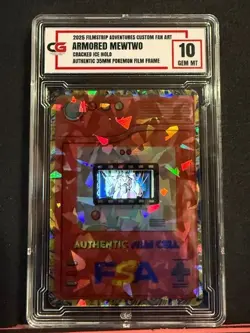 Armored Mewtwo 35MM RARE FILM FRAME CELL FROM POKEMON THE MOVIE 2000 CG 10 - Image 1