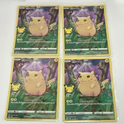 Pokemon TCG Celebrations Pikachu 005/025 x4 Full Art 25th Anniversary - Image 1