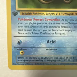 Tentacool 56/62 Common (1st Edition) Pokemon TCG: Fossil 1999 Wizards - Image 5