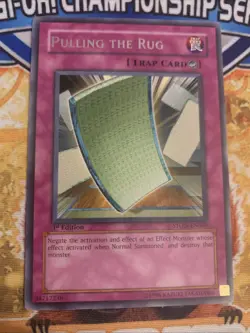 Yugioh Pulling the Rug -STON-EN060 1st Edition NM - Image 1