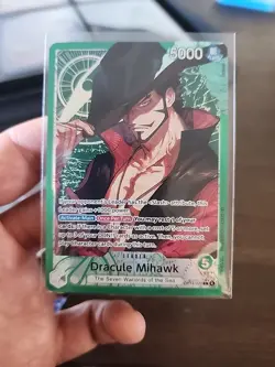 Dracule Mihawk (OP14-020) Leader One Piece CCG 5000 Power Foil Bandai - Image 1