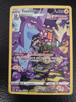 Toxtricity Holo Full Art Ultra Rare Card GG09/GG70 Solrock Pokemon Crown Zenith - Image 3