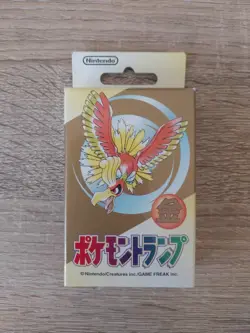 1999 Japanese Pokemon Poker Playing Cards Deck Sealed Gold Ho-Oh Set - Image 1