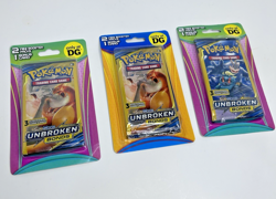 3 Pokemon Unbroken Bonds DG Sun&Moon 2 Mini Booster Packs + Bonus Card NEW - Image 1