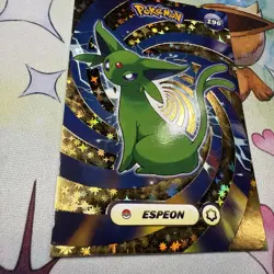 Gold Box Hit Holo Espeon Textured Shinny Database Non-TCG Pokemon Card - Image 2