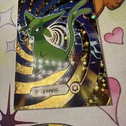 Gold Box Hit Holo Espeon Textured Shinny Database Non-TCG Pokemon Card - Image 3
