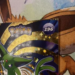 Gold Box Hit Holo Espeon Textured Shinny Database Non-TCG Pokemon Card - Image 4