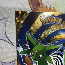 Gold Box Hit Holo Espeon Textured Shinny Database Non-TCG Pokemon Card - Image 5