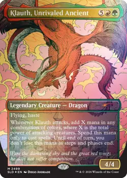 🌟 Klauth Unrivaled Ancient PRESALE FOIL MTG D&D Roll for Initiative SL 🌟 - Image 1