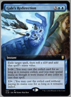 Gale's Redirection 563 Extended Art FOIL Rare Baldur's Gate MTG NM - Image 1