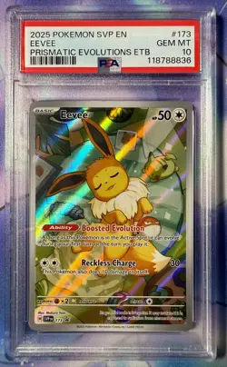 Eevee ETB Promo 173 Pokemon SV: Black Star Promo PSA 10 GEM MINT - Image 1