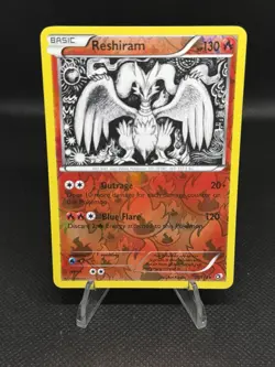 Pokemon Reshiram Reverse Holo Legendary Treasures 28/113 Rare 130 HP English - Image 1