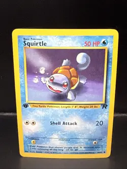 Pokemon TCG Squirtle 68/82 Team Rocket 1st Edition Non-Holo Regular H - Image 1