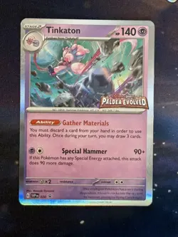 Tinkaton SVP020 Holo S&V Black Star Promo Paldea Evolved Pokemon Cards - Image 1