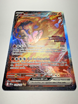 2025 Pokemon Team Rocket's Moltres ex UPC Promo Destined Rivals Stamp #229/182 - Image 1