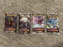 Pokemon Lost Origin Booster Packs Complete Art Set (4 Packs) FACTORY SEALED - Image 1