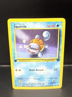 Pokemon TCG Squirtle 68/82 Team Rocket 1st Edition Non-Holo Regular D - Image 2