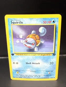 Pokemon TCG Squirtle 68/82 Team Rocket 1st Edition Non-Holo Regular O - Image 2