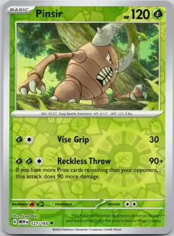 Pinsir 127/165 UC 151 Pokemon Reverse Holo Near Mint - Image 1