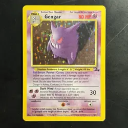 Pokemon Vintage Holo Gengar 5/62 Fossil WoTC 1999 - Image 1
