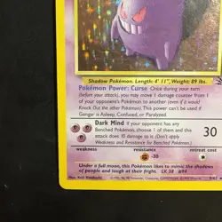 Pokemon Vintage Holo Gengar 5/62 Fossil WoTC 1999 - Image 5