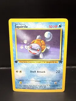 Pokemon TCG Squirtle 68/82 Team Rocket 1st Edition Non-Holo Regular I - Image 1