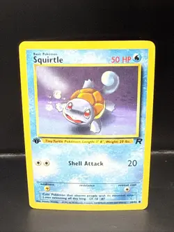 Pokemon TCG Squirtle 68/82 Team Rocket 1st Edition Non-Holo Regular I - Image 2
