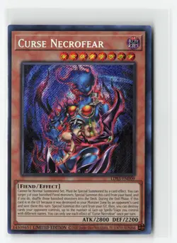 CURSE NECROFEAR LDS3-EN009 LIMITED EDITION YUGIOH TCG NM - Image 1