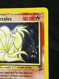 Pokemon WOTC Base Set 2 NINETALES Holo Rare Foil 13/130 Pokemon Card NM-LP SWIRL - Image 3