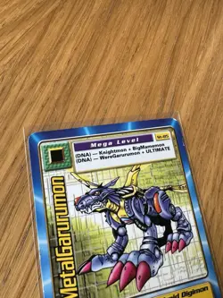 Digimon ST-85 MetalGarurumon Swedish Promo Card TCG Rare Bandai Played - Image 4