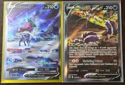 Pokemon Cards Lot (2 Alternate Art - Suicune V + Skuntank V - M/NM - TCG) - Image 1