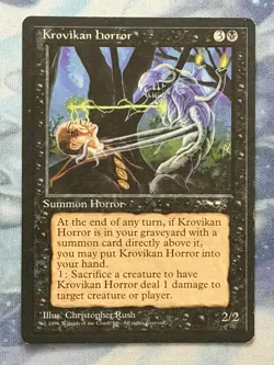 Krovikan Horror - Alliances - Magic the Gathering - MTG - Light Play - Image 1