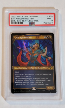 PSA 9 MINT TEXTURED FOIL ERTAI RESURRECTED! *DOMINARIA UNITED* - Image 1