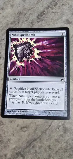Nihil Spellbomb Scars of Mirrodin Regular Artifact Common MTG LP - Image 1