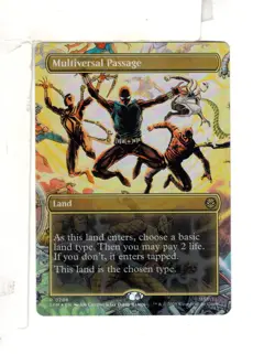 MTG SkeenAB Multiversal Passage BORDERLESS FOIL from SPM. NM. - Image 1