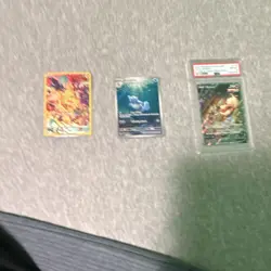 Pokemon TCG 3 Card Mixed Lot Including PSA Graded Card, English, Standard Size - Image 1