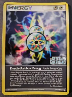 Pokemon: Double Rainbow Energy 88/100 (2006) Crystal Guardians • Stamped Holo LP - Image 1