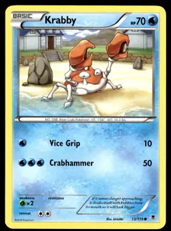 Krabby 13/119 & Kingler 14/119 XY Phantom Forces Pokemon Card Bundle - Image 2