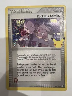 Pokemon 25th Anniversary Rockets Admin 86/109 Holo Celebrations - Image 1