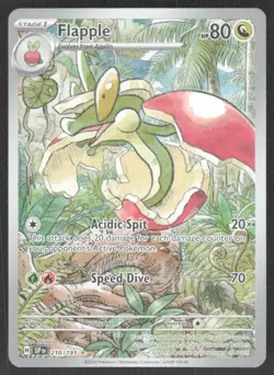 2024 Scarlet & Violet Series - Surging Sparks Flapple Illustration Rare #210 - Image 1