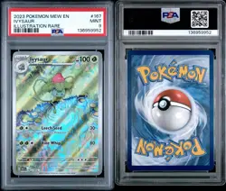 2023 POKEMON MEW EN-151 #167 IVYSAUR ILLUSTRATION RARE PSA 9 - Image 3