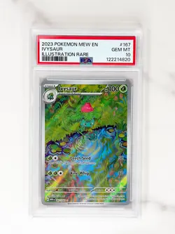 PSA 10 Ivysaur 167 Scarlet & Violet 151 Holo 2023 Pokemon S&V - Image 1