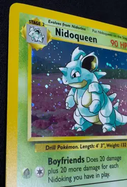 NM Nidoqueen 12/130 Base Set 2 Holo Swirl Unlimited WotC Vintage Pokemon TCG - Image 3