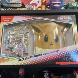 Pokemon TCG Prismatic Evolutions Eevee Accessory Pouch Special Collection Sealed - Image 1