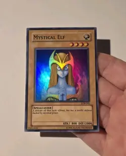 Yugioh Mystical Elf LOB-062 Super Rare VLP - Image 3