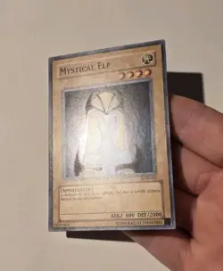 Yugioh Mystical Elf LOB-062 Super Rare VLP - Image 4