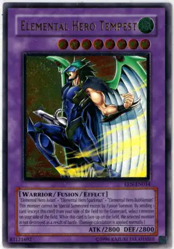 Yugioh Elemental HERO Tempest Ultimate Rare EEN-EN034 Unlimited English NM - Image 1