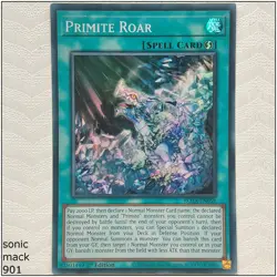 Primite Roar - ROTA-EN059 - Super Rare 1st Edition Yugioh - Image 1
