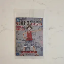 One Piece Mokey D Luffy College Basketball US Voyage Card - Rutgers - Image 1
