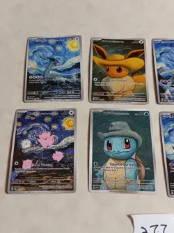 8 Pokemon x Van Gogh Black Star Promo ACG Art Card - read description - Image 2